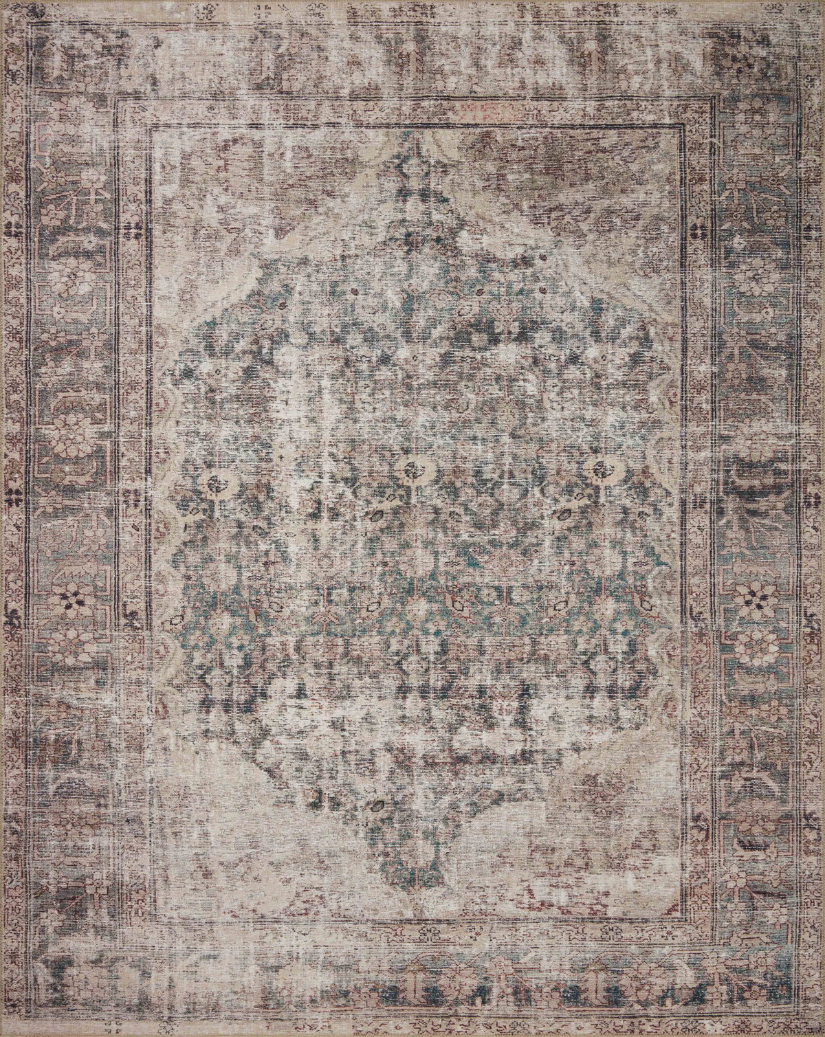 Amber Lewis x Loloi Georgie Rug, 1'6" length x 1'6" width View 1