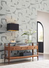 Abstract Geo Fog & Silver Wallpaper thumbnail 1
