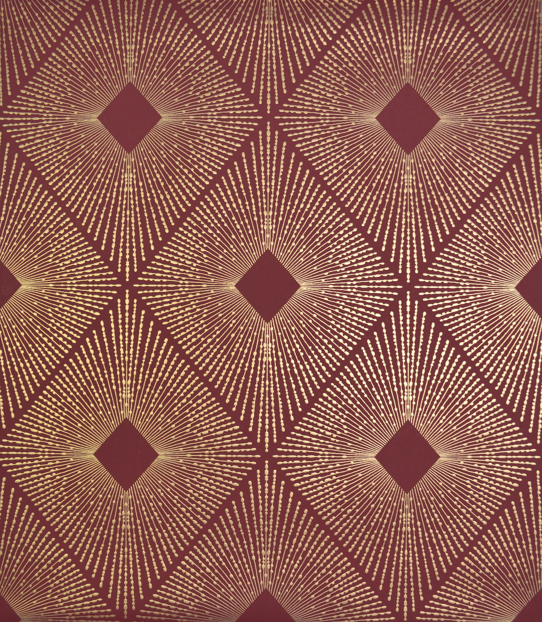 Harlowe Red & Gold Wallpaper large image 