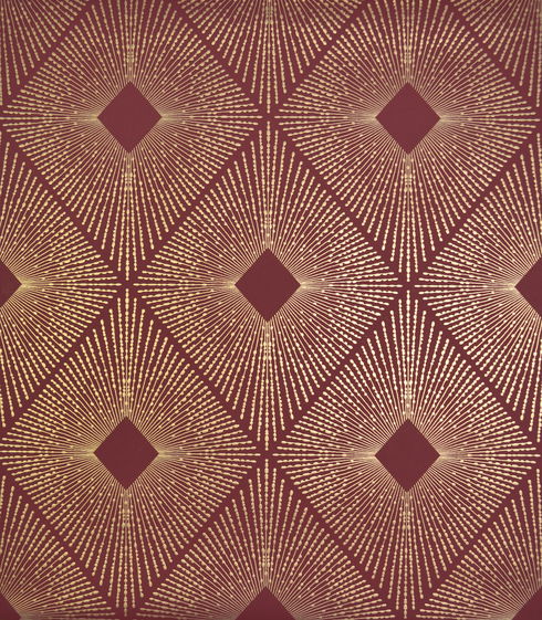 Harlowe Red & Gold Wallpaper