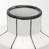Dinah Small White with Black Stripes  Ceramic Vase, by Mercana, 8.07" length x 8.07" width x 12.99" height thumbnail 8