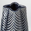 Bashir II Large Dark Navy Gloss Ceramic Vase, by Mercana, 7.48" length x 7.48" width x 15.55" height thumbnail 7