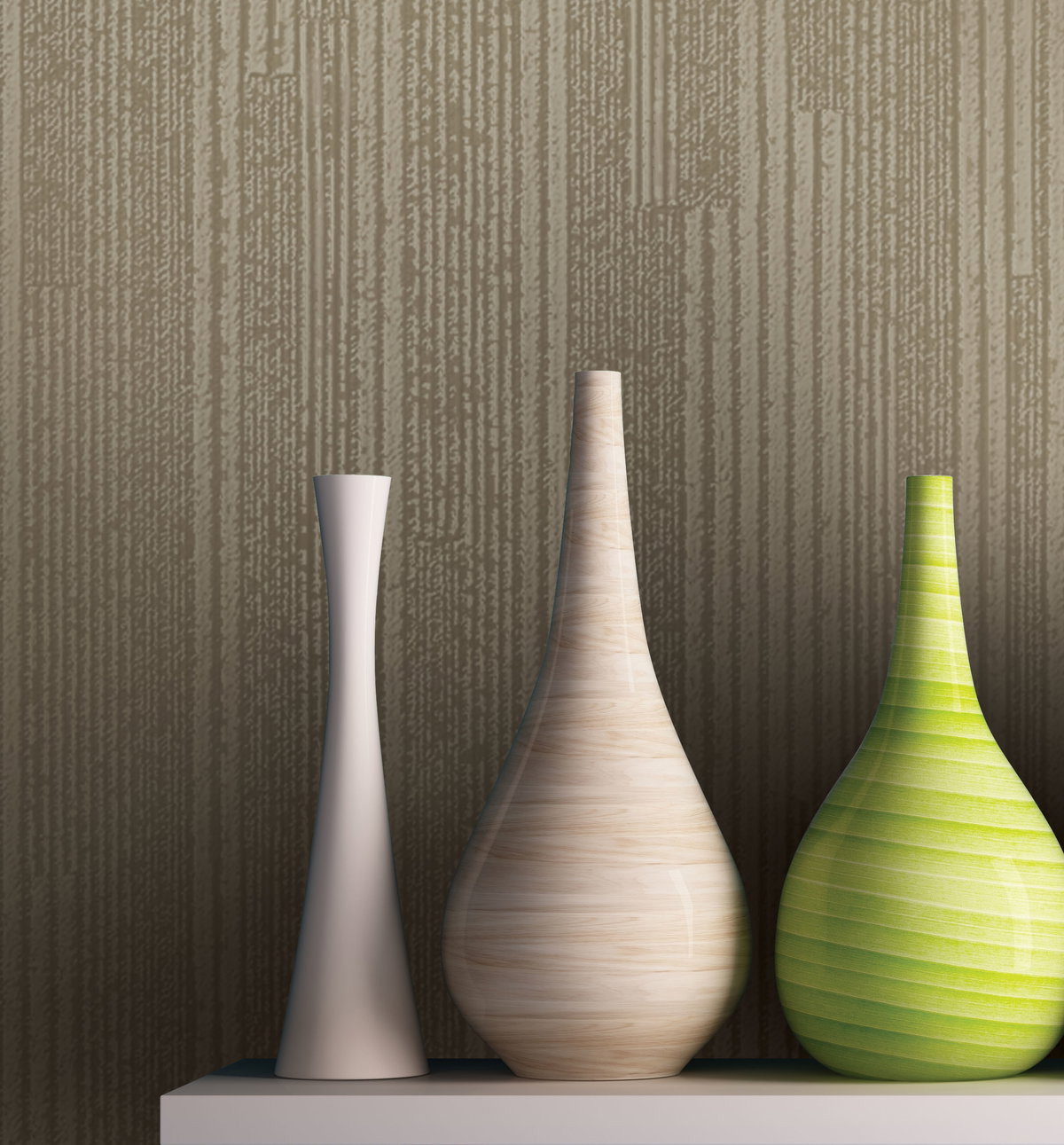 Vertical Plumb Soft Gold Metallic Wallpaper, by York Wall, 27' length x 2'3" width x 0.02" depth View 3