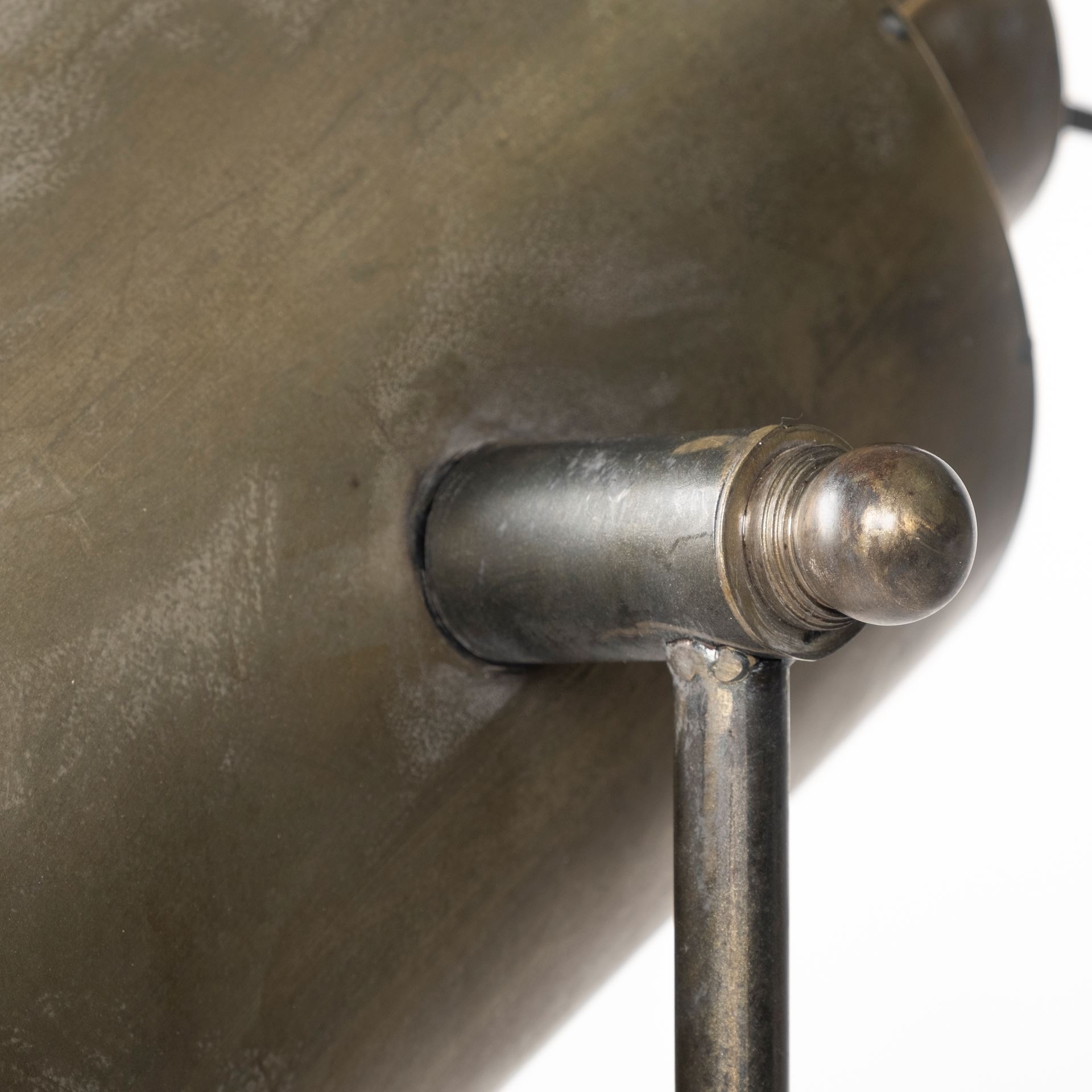 Debdou (61'H) Gold Metal Adjustable Cinema-Style Floor Lamp, by Mercana, 22" length x 22" width x 61" height View 11