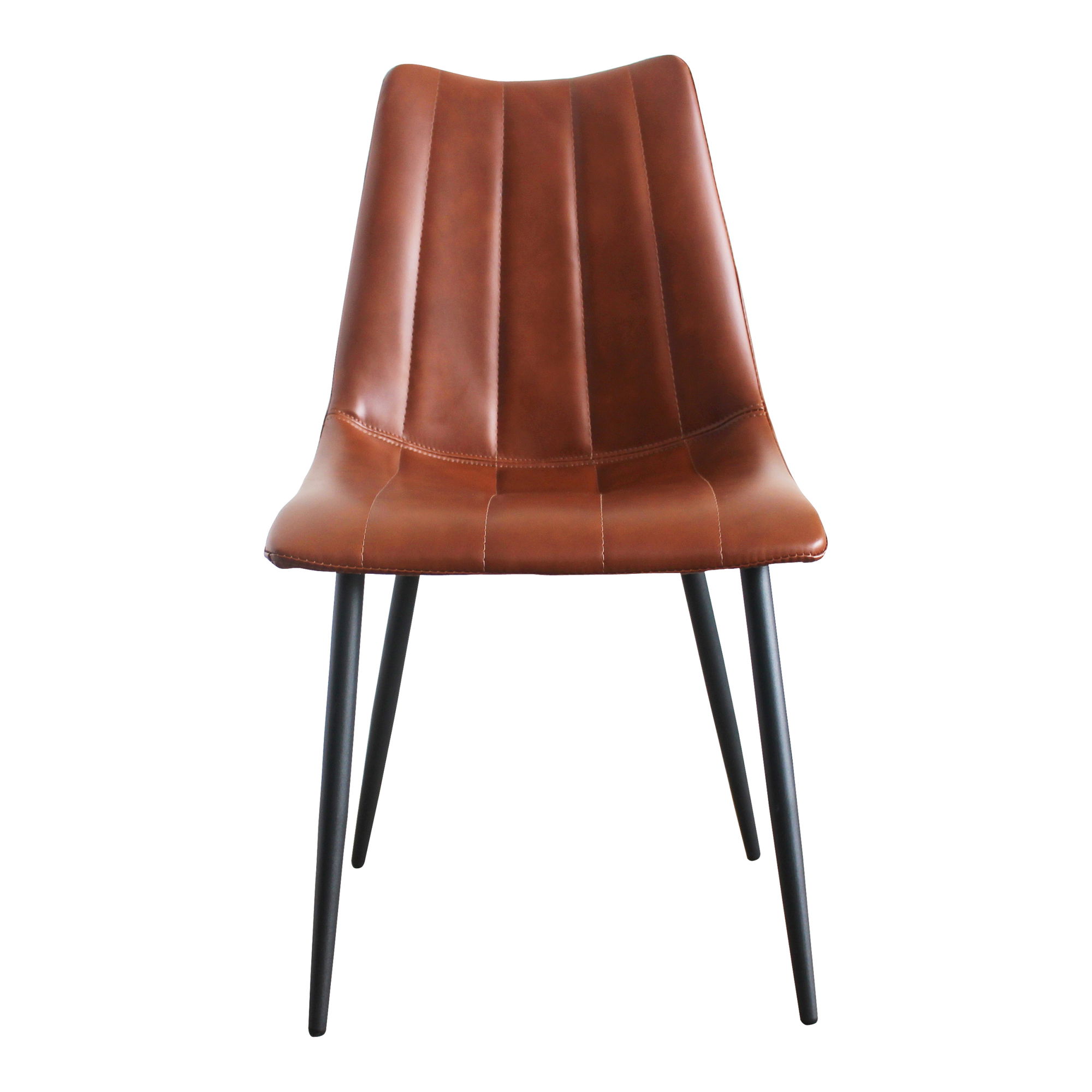 Alibi Dining Chair Brown - Set Of Two, by Moe's Home, 18" width x 33" height x 20" depth View 3