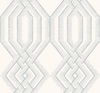 Etched Lattice Blue Wallpaper, by York Wall, 27' length x 2'3" width x 0.02" depth thumbnail 1