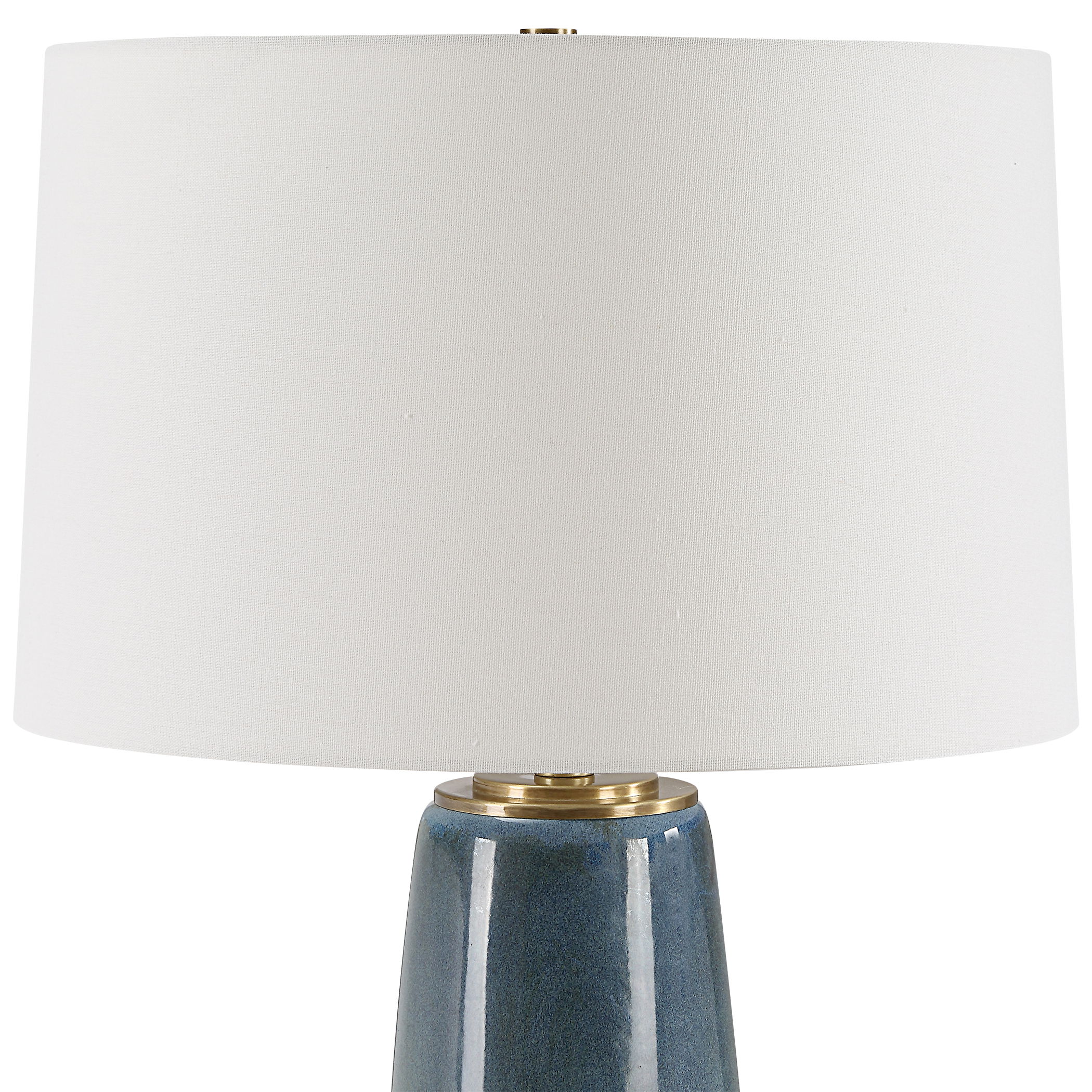 Submerged Deep Blue Table Lamp large image 