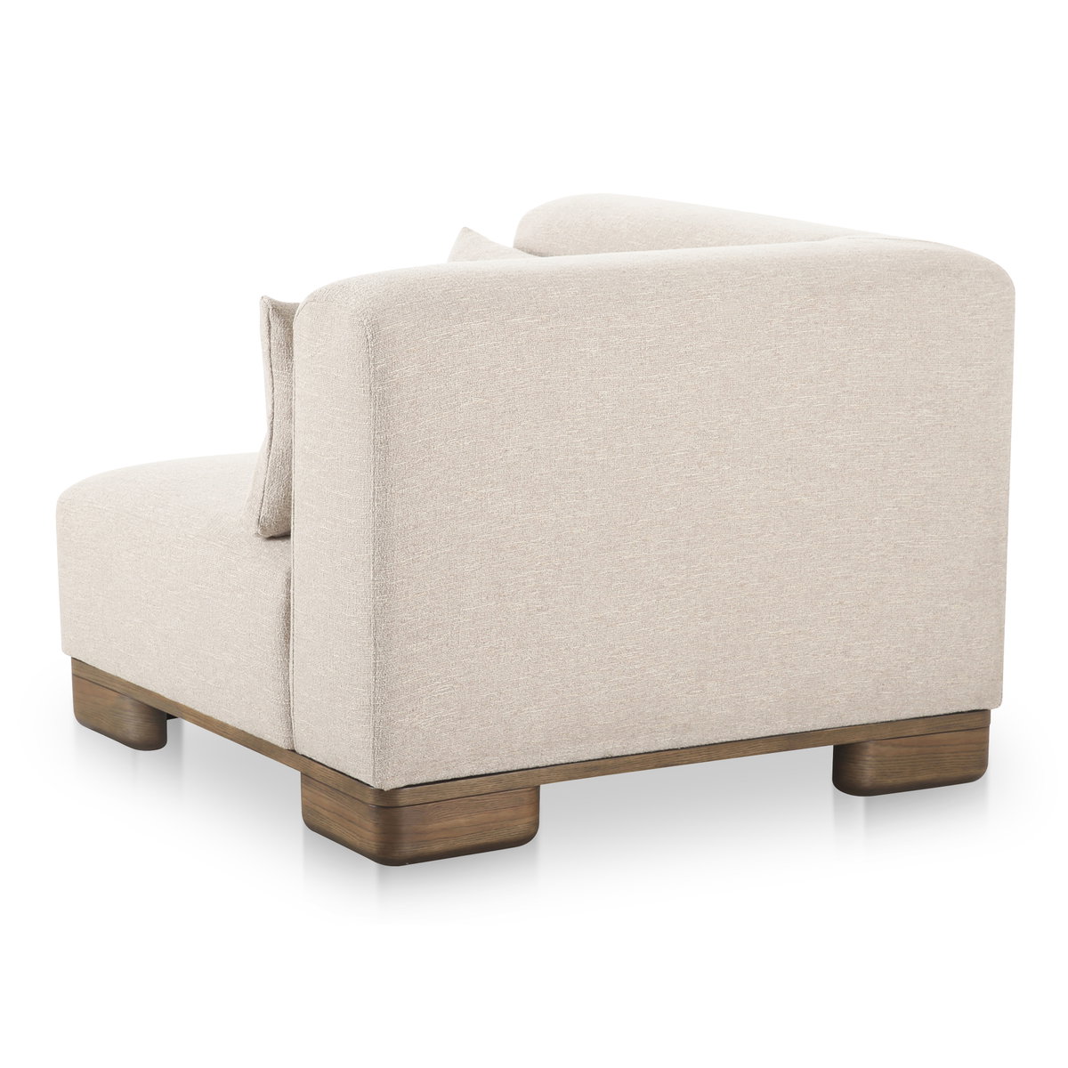 June Corner Chair Oatmeal, Sectional Sofa by Moe's Home, 40" width x 30" height x 40" depth View 6