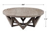 Kendry Reclaimed Wood Coffee Table, by Uttermost, 48" width x 17.5" height x 48" depth thumbnail 3
