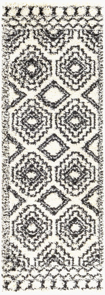 Beni Shag Machine Woven Rug, by Surya, 7'2.61" length x 2'7.5" width