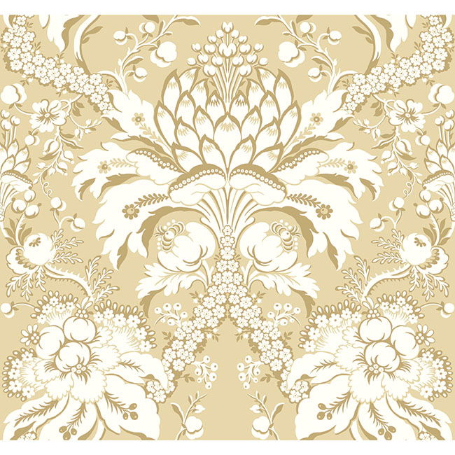 French Artichoke Dam Yellow Wallpaper large image 