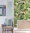 Banana Leaf Black & Green Peel & Stick Wallpaper thumbnail 2
