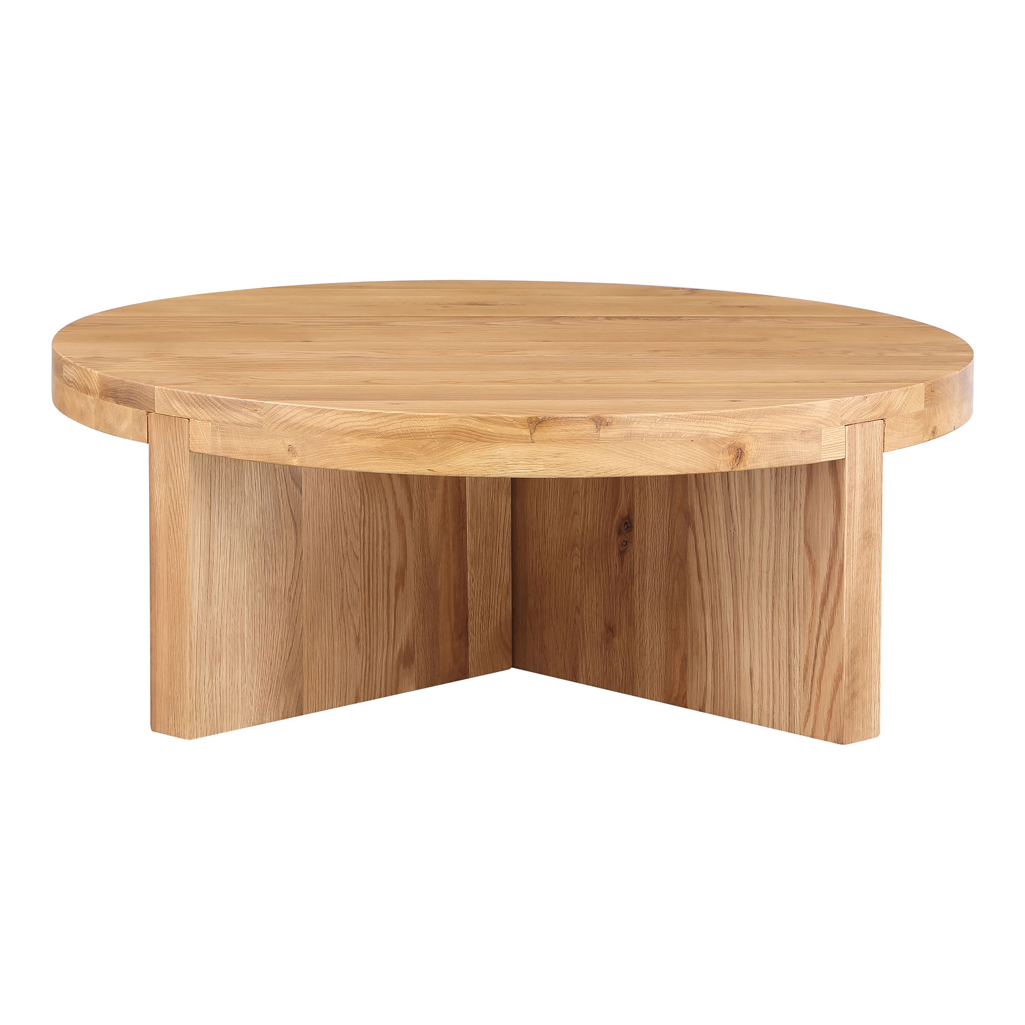 Folke Round Coffee Table Natural large image 
