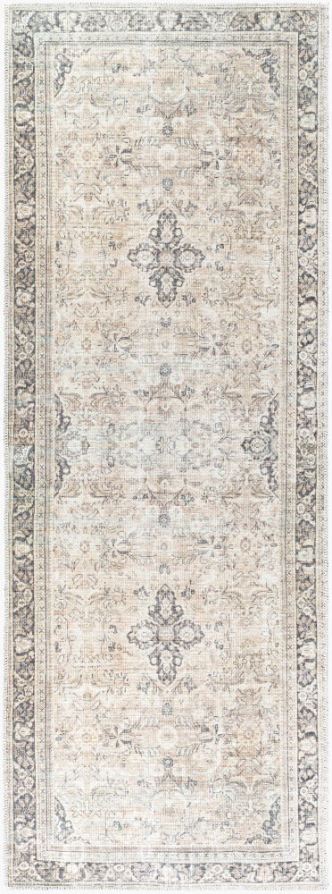 Darling Machine Woven Rug, by Surya, 7'2.61" length x 2'7.49" width