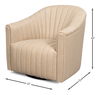 Essex Swivel Chair, Cappucino White, Seating by Sarreid, 32" length x 32" width x 30" height thumbnail 13