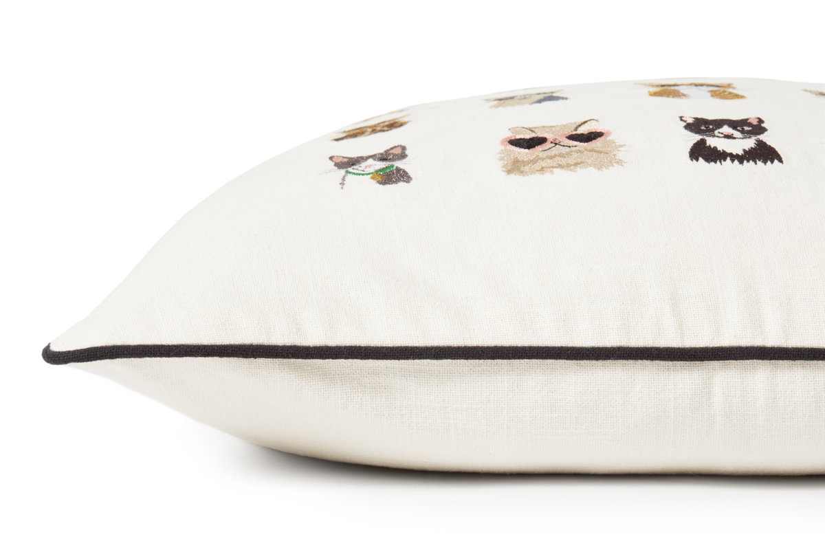 Rifle Paper Co. x Loloi No Name Pillow, Decorative Pillow, 22" length x 22" width View 2