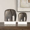 Timeless Tusk Bronze Sculptures Set/2, Figurines & Statue by Uttermost, 7.4" width x 9.06" height x 3.94" depth thumbnail 3