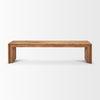 Tahira Rectangular Recycled Wooden Bench, Benche by Mercana, 68.9" length x 15" width x 16.9" height thumbnail 4