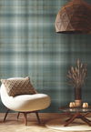 Sterling Plaid Green Wallpaper thumbnail 1