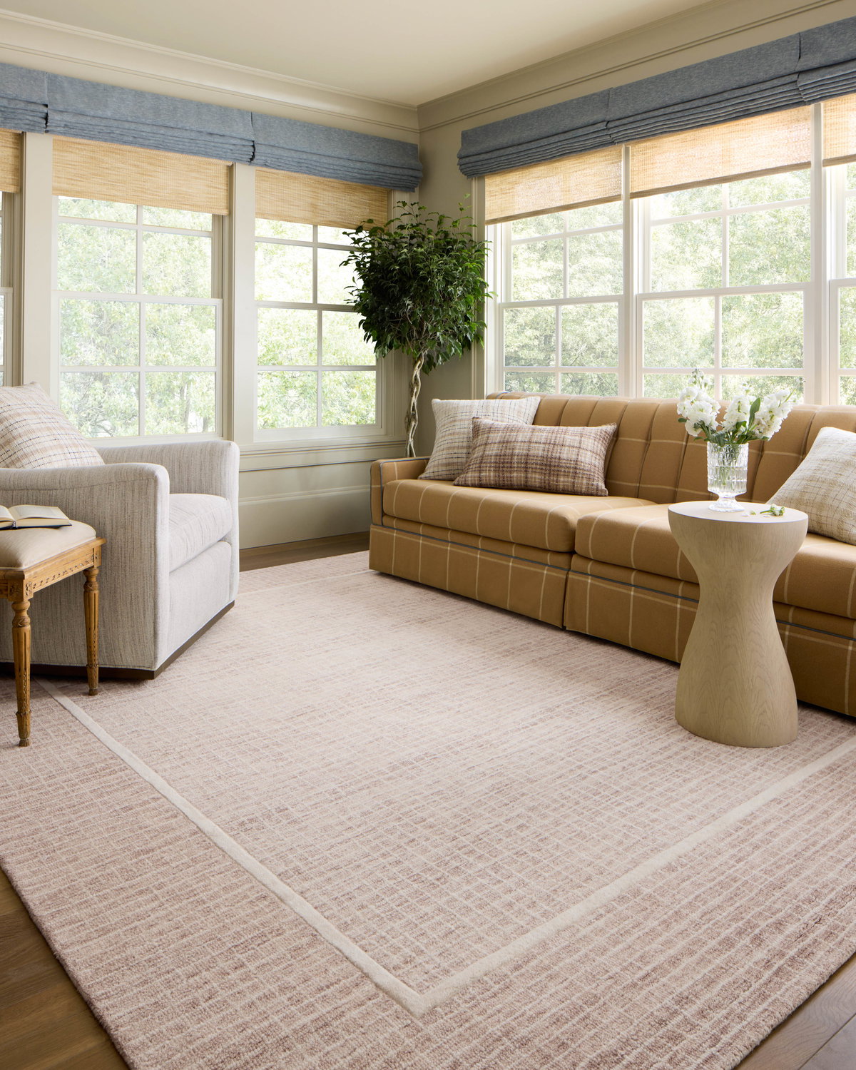 Chris Loves Julia x Loloi Briggs Rug, 1'6" length x 1'6" width View 2