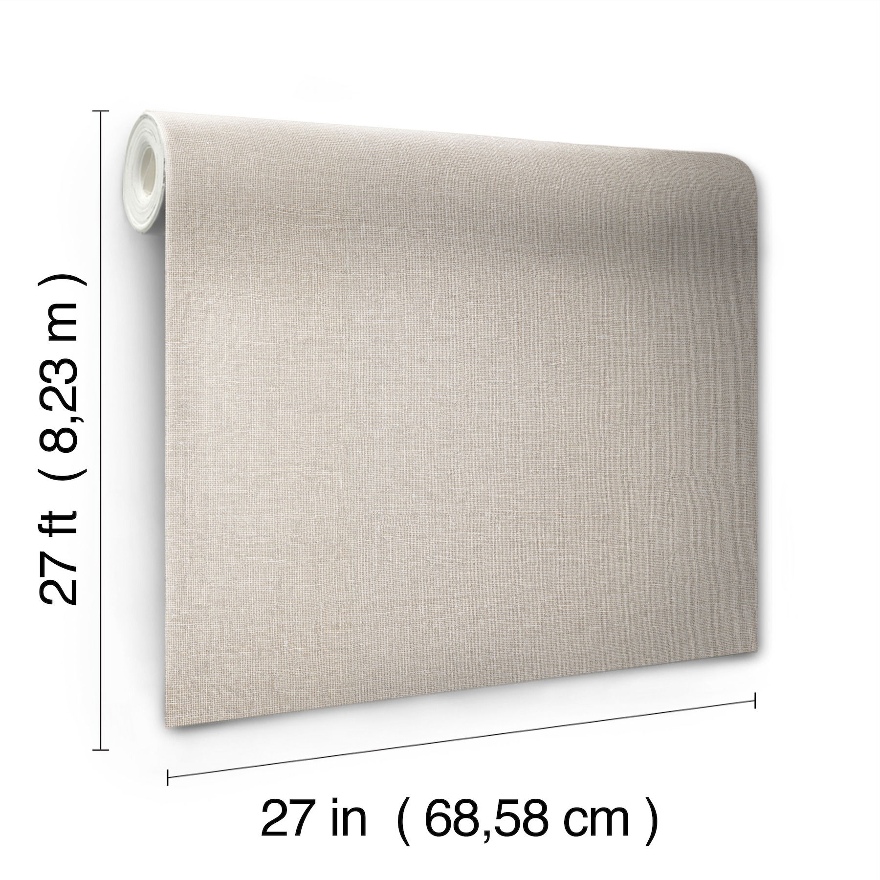 Gesso Weave Linen Wallpaper large image 