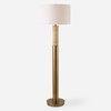 Knox Travertine Floor Lamp, by Uttermost, 1'8" width x 5'6" height x 1'8" depth thumbnail 1