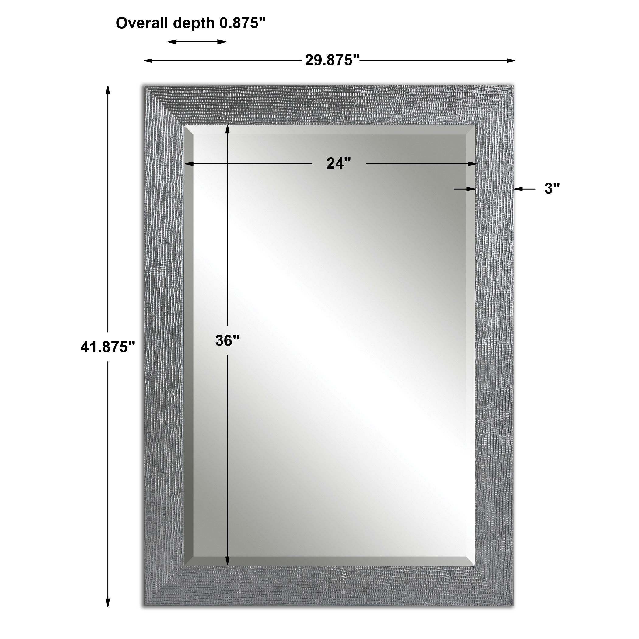 Tarek Silver Mirror large image 