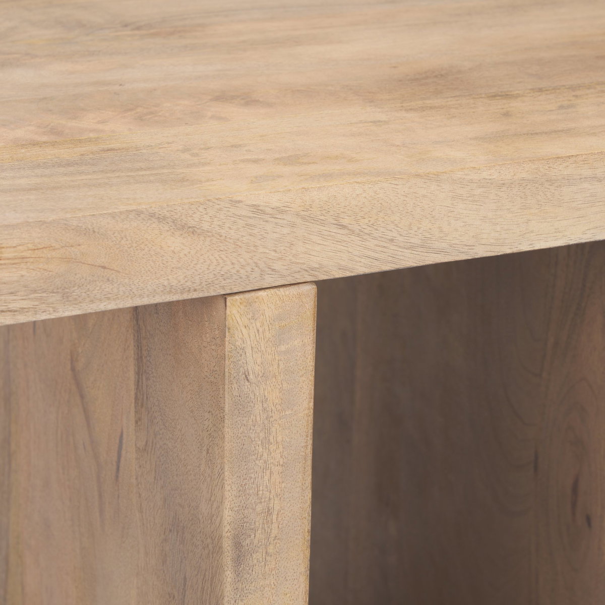 Nohr Light Brown Accent Table, Side & End Table by Mercana, 22" length x 18" width x 22" height View 8