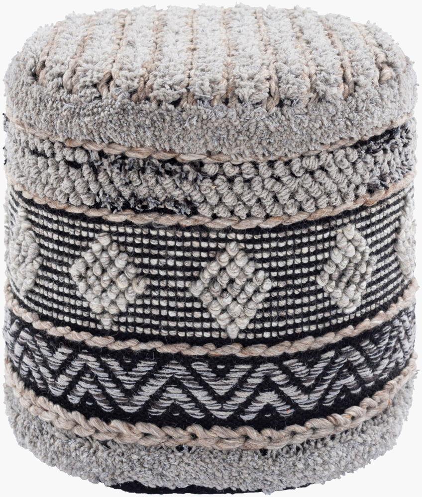 Hilna Pouf, Ottoman by Surya, 18" width x 16" height