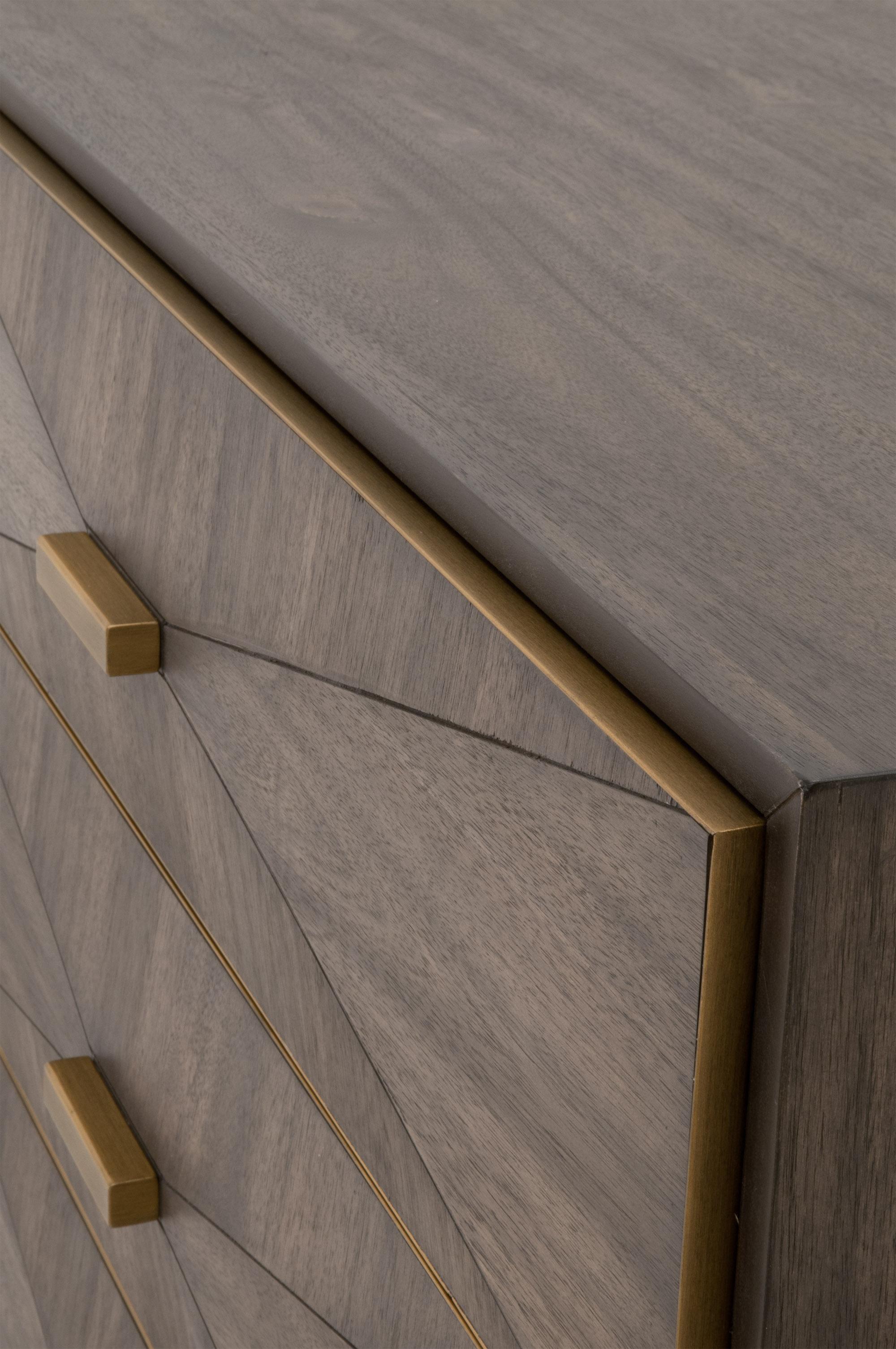 Wynn 3-Drawer Nightstand, by Essentials for Living, 38" width x 30.25" height x 19.5" depth View 5