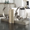Lounging Reader Antique Bookends Set/2, by Uttermost, 8" width x 9.75" height x 4" depth thumbnail 2