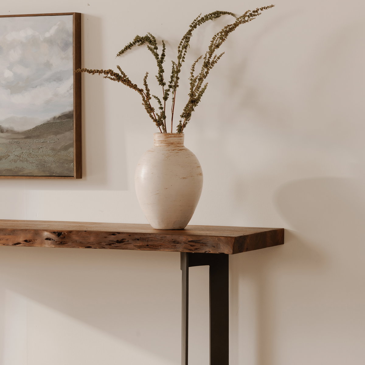 Bent Console Table Brown, by Moe's Home, 68" width x 32" height x 16" depth View 8