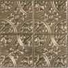 Tin Gold Peel & Stick Tile Backsplash, by York Wall, 10.8" length x 10.5" width x 0.06" depth thumbnail