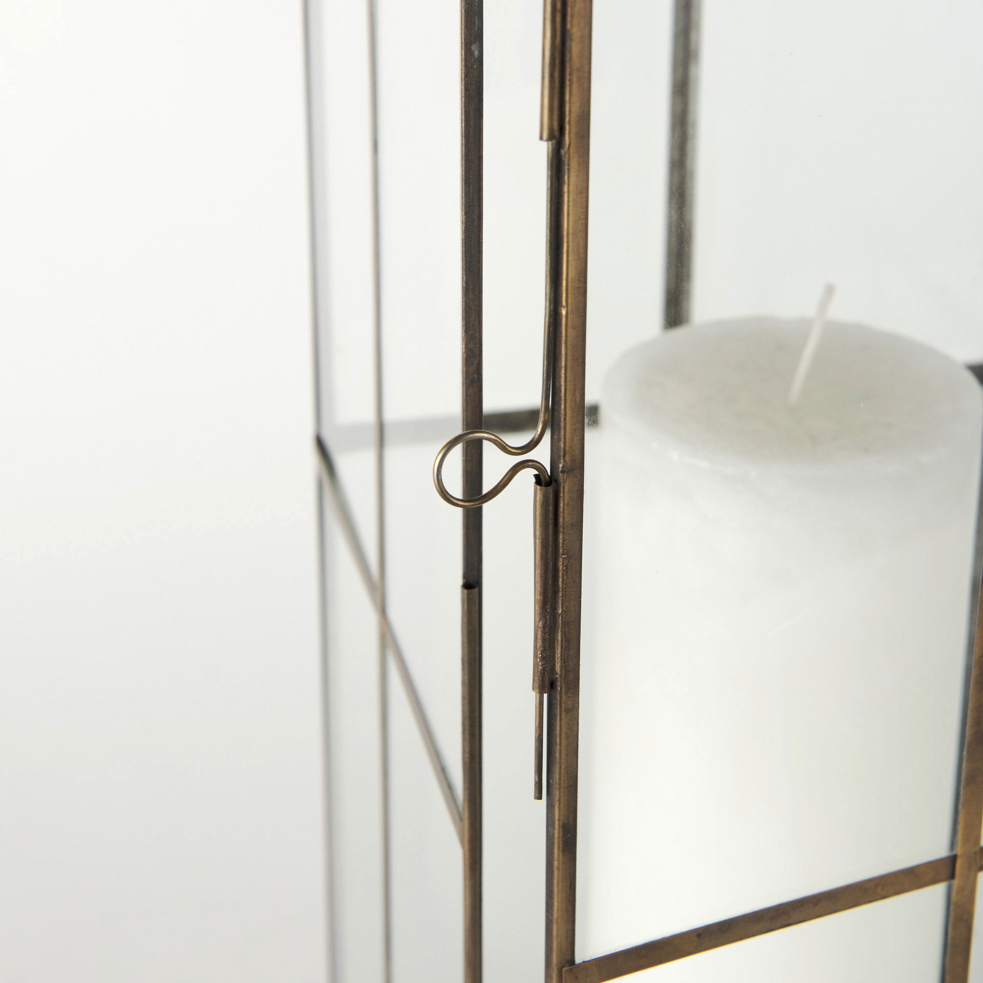 Grimwig (Large) 8L x 8W x 31H LANTERN with SHEET BASE WITHOUT BEVEL, Lighting by Mercana, 8.27" length x 8.27" width x 31.1" height View 14