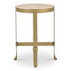 Holli Side Table Travertine, Side & End Table by Moe's Home, 16" width x 23" height x 16" depth thumbnail 1