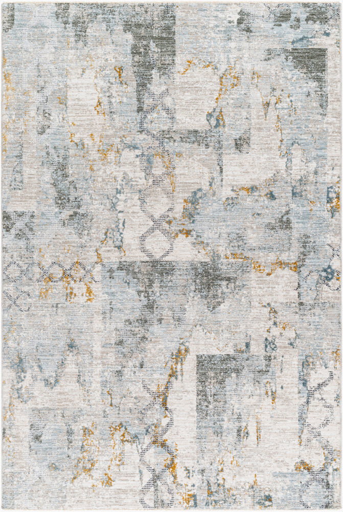 Dresden Machine Woven Rug, by Surya, 7'4.58" length x 4'11.84" width
