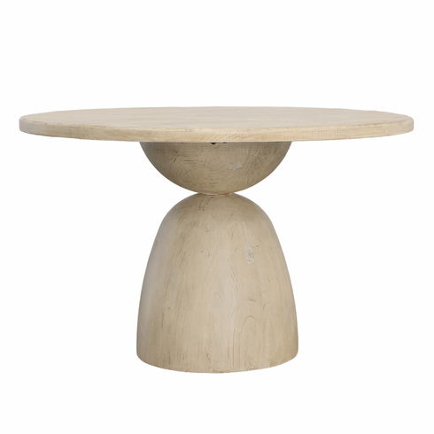 Cabrera Round Dining Table Lt  Warm Wash 48"