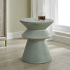 Imogene Seafoam Glaze Garden Stool, Side & End Table by Uttermost, 14.25" width x 17.37" height x 14.25" depth thumbnail 2