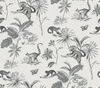 Botanicals & Lemurs Grey Peel & Stick Wallpaper thumbnail 0