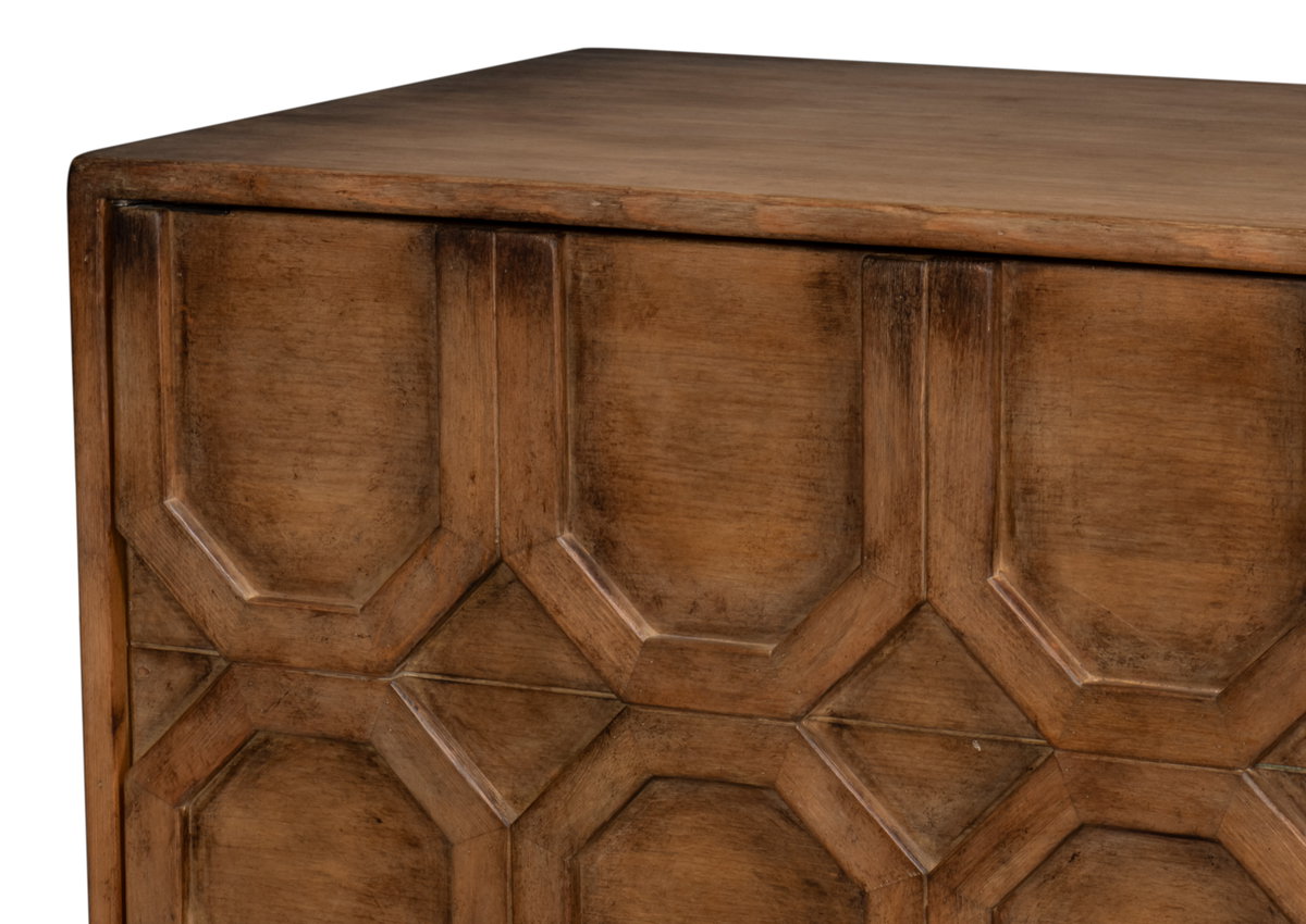Becket Sideboard  Brown, by Sarreid, 1'8" length x 6'2" width x 2'9" height View 5