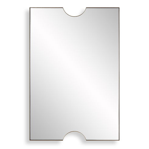 Ticket Gold Vanity Mirror