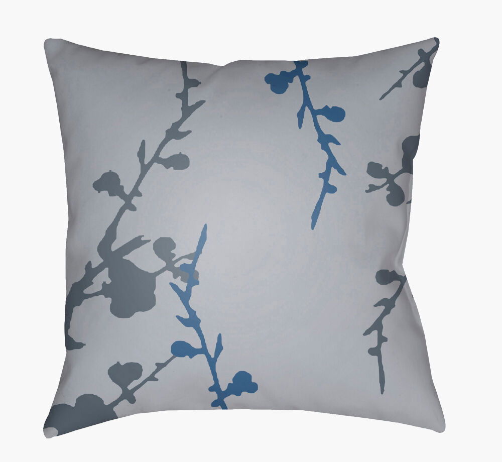 Chinoiserie Floral Accent Pillow, Decorative Pillow by Surya, 20" length x 20" width