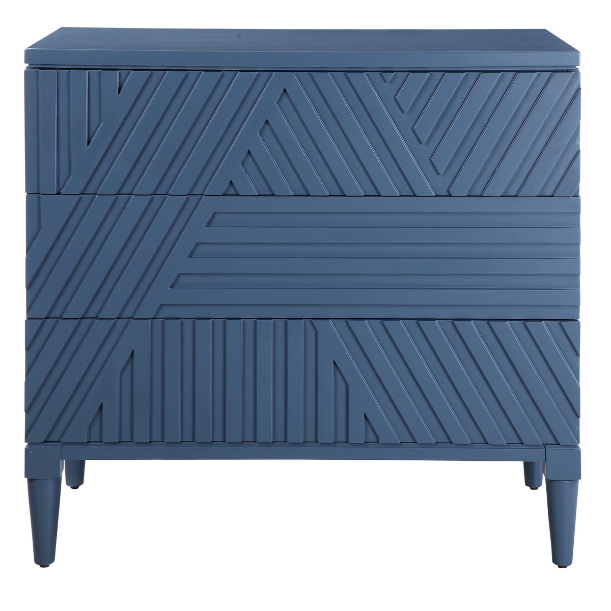 Colby Blue Drawer Chest, Cabinets & Chest by Uttermost, 36" width x 33" height x 18" depth View 1