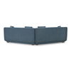 Fraser 2 Piece Modular Sofa Deep Blue, Sectional Sofa by Moe's Home, 128" width x 31.5" height x 34.29" depth thumbnail 4