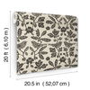Sparrow & Oak Linen & Charcoal Peel & Stick Wallpaper thumbnail 8