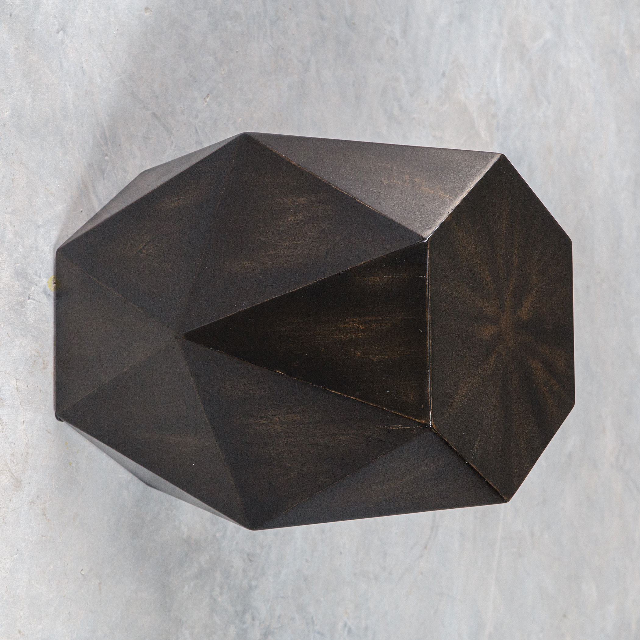 Volker Black Geometric Accent Table large image 