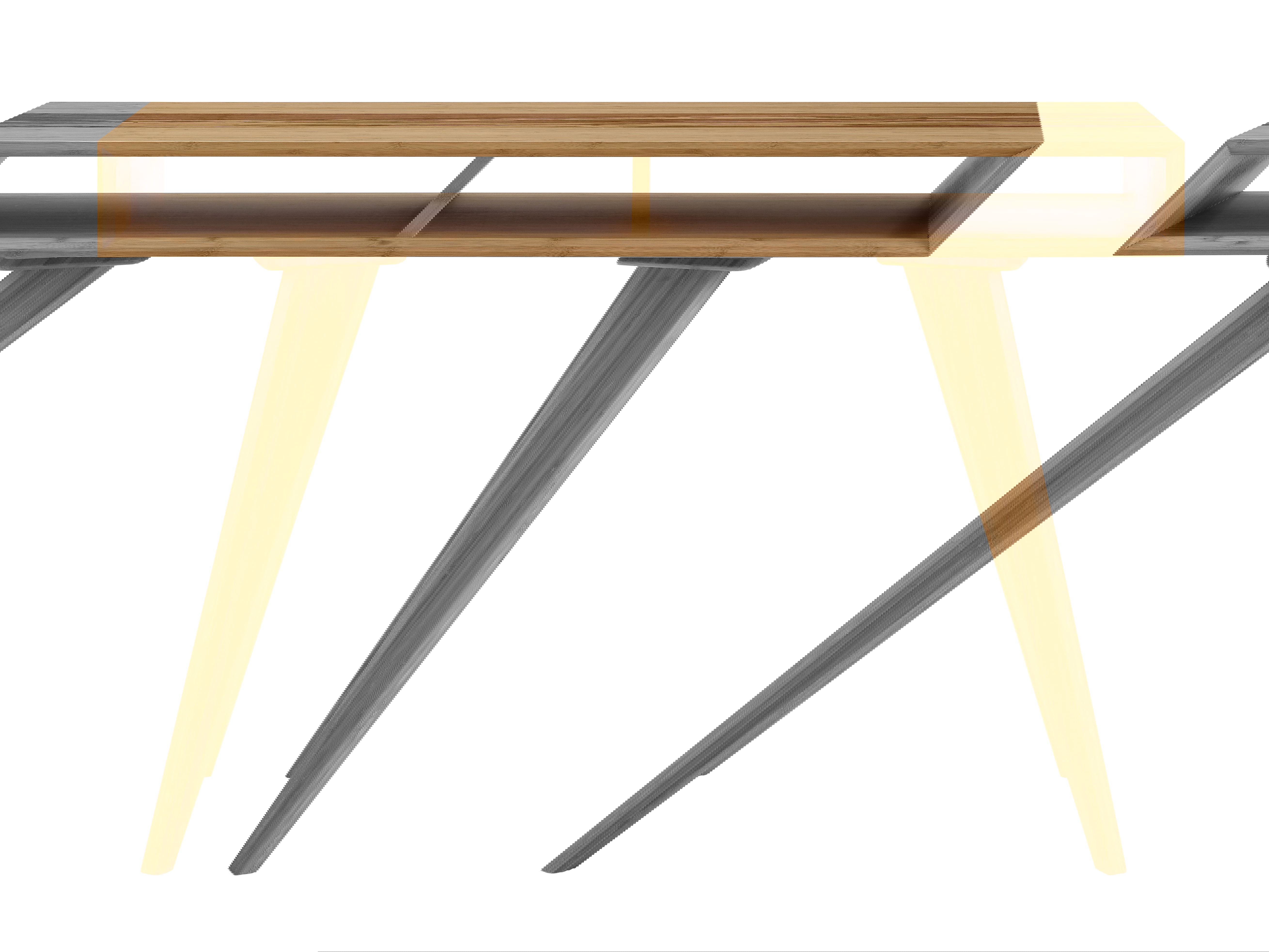 Azara Console Table, Caramelized, Living Room by Greenington, 14" length x 46" width x 32.5" height View 1