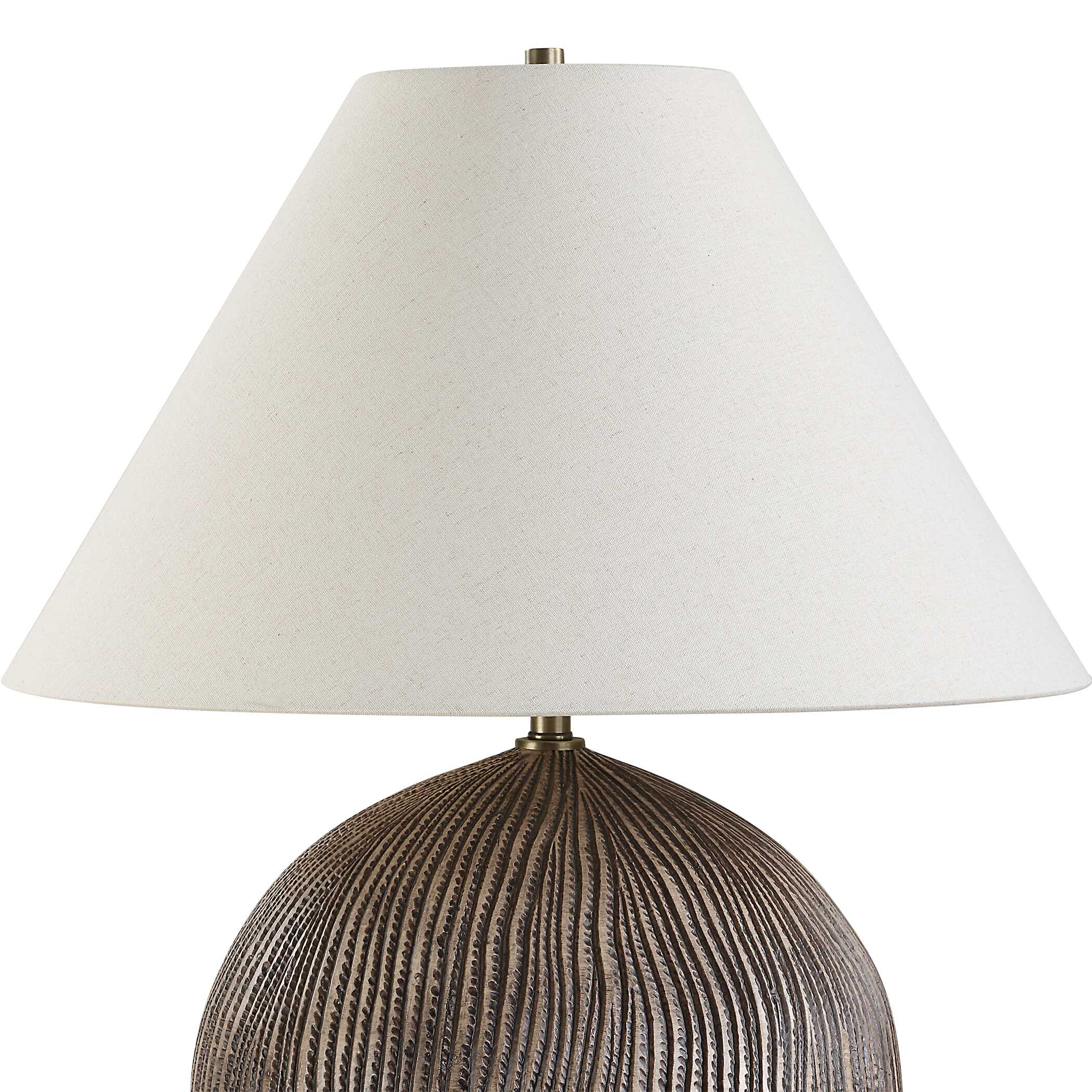 Sayre Dark Brown Table Lamp large image 