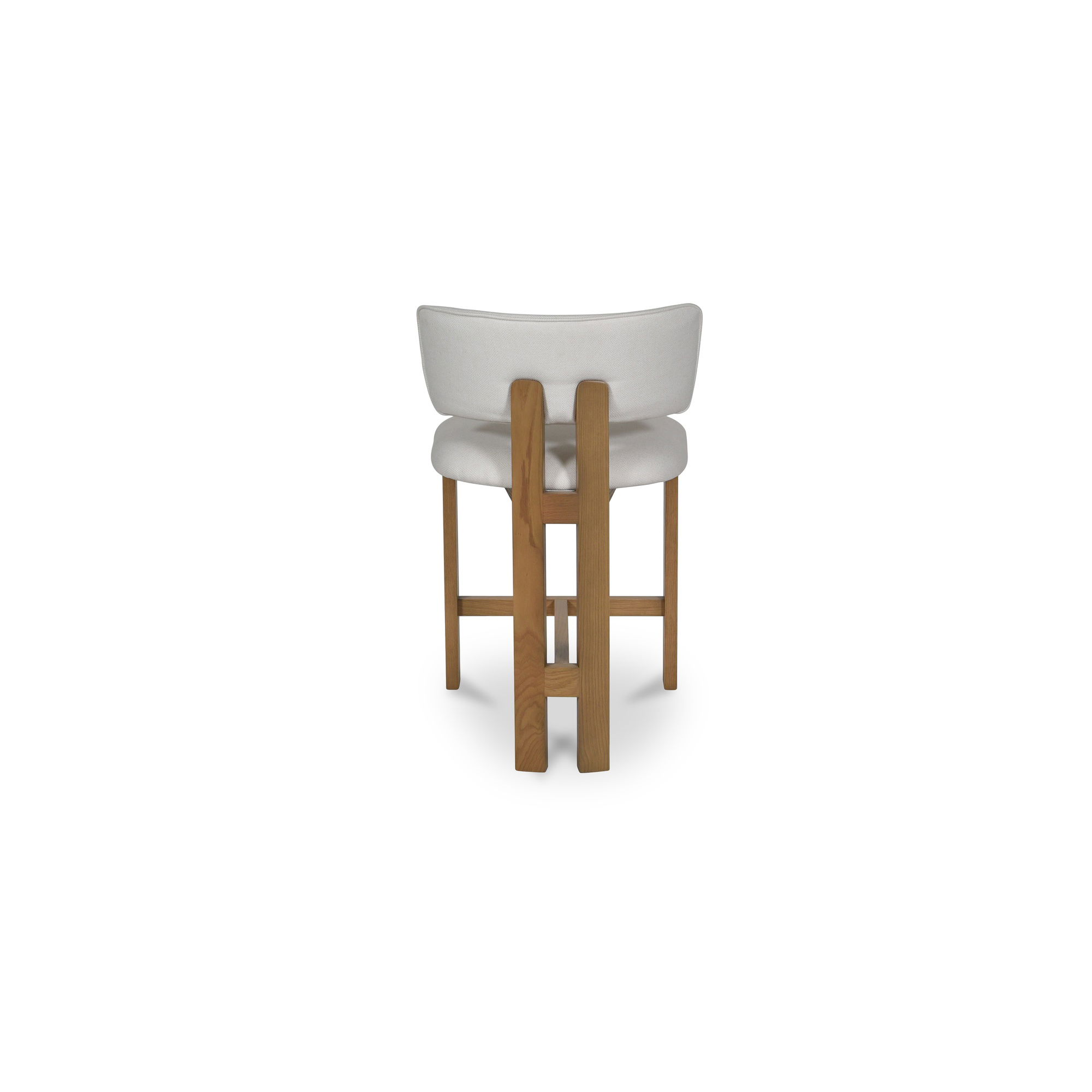 Morel Counter Stool Cream, Counter & Bar Stool by Moe's Home, 21.25" width x 35.43" height x 22.04" depth View 5