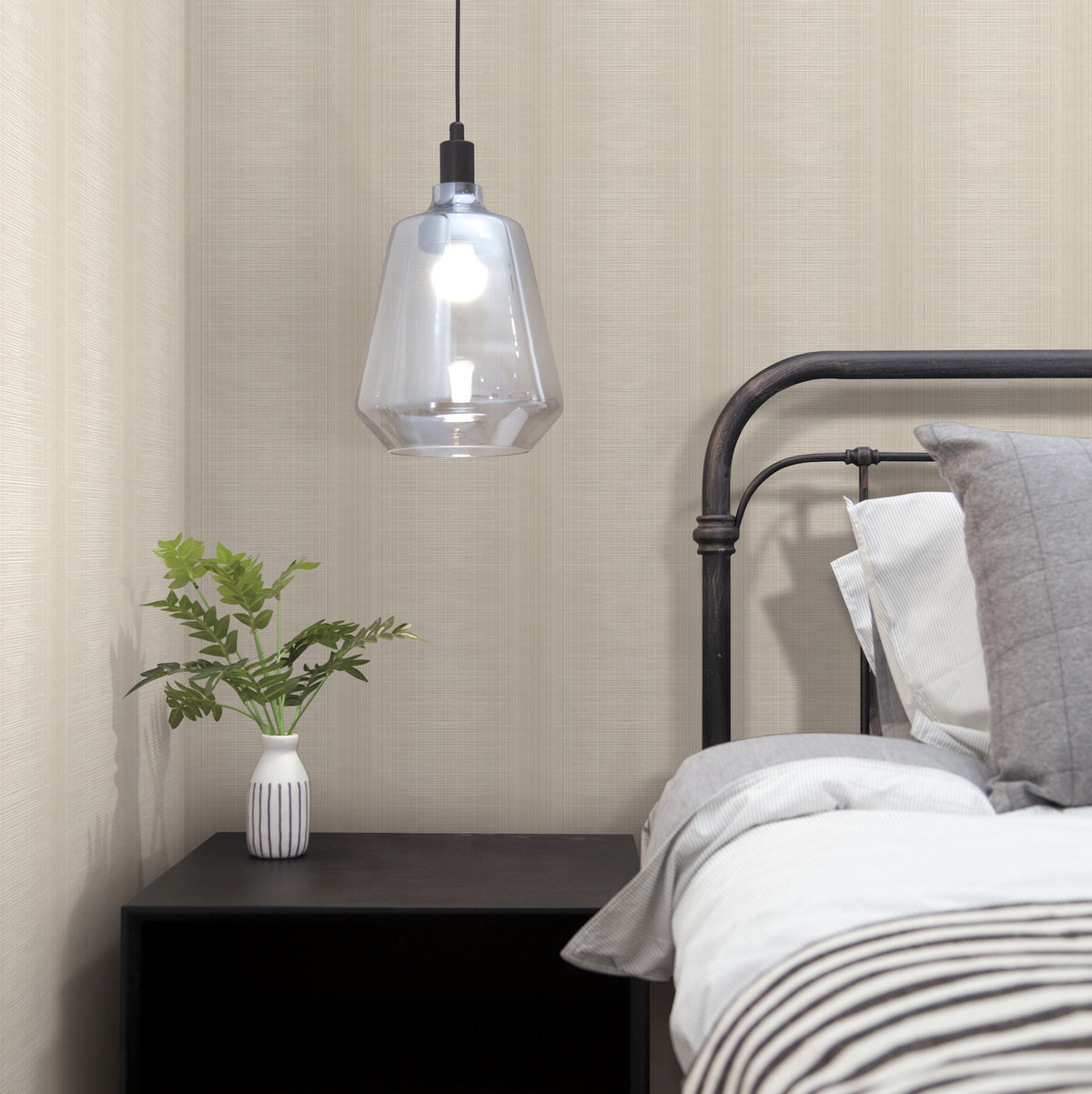 Silk Weave Beige Wallpaper, by York Wall, 27' length x 2'3" width x 0.02" depth View 3